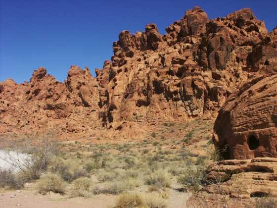 red sandstone rock formation