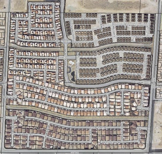 Arlington Ranch aerial map