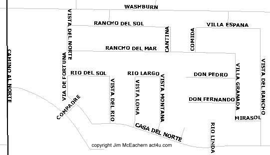 Rancho Del Norte map