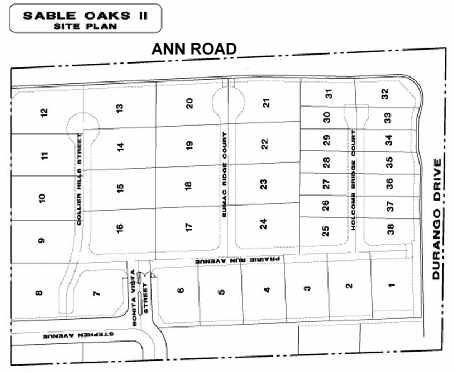 Sable Oaks map