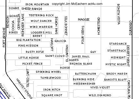 Spring Mountain Ranch map