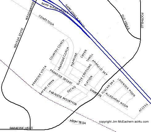 The Ridges map