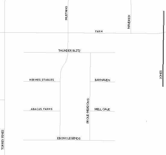 White Horse Estates map