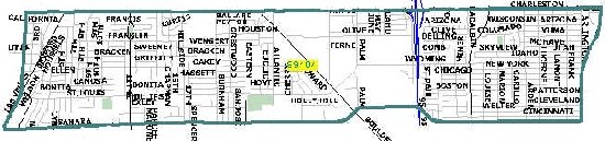 Las Vegas zip code 89104 map